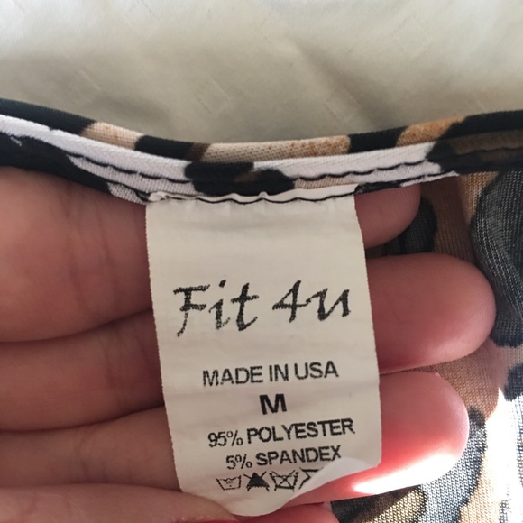 Leopard Print One Shoulder Dress - Picture 4 of 4